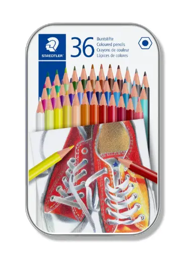 [175M36] Crayons de couleur de forme Hexagonal Staedtler 36 / boite
