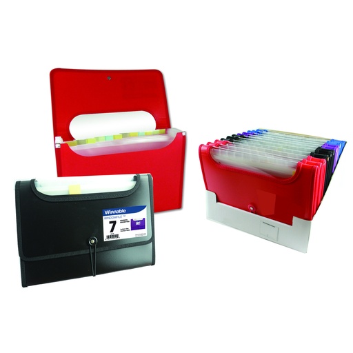 [20140] CLASSEUR EXTENSIBLE FORMAT LETTRE 7/POC