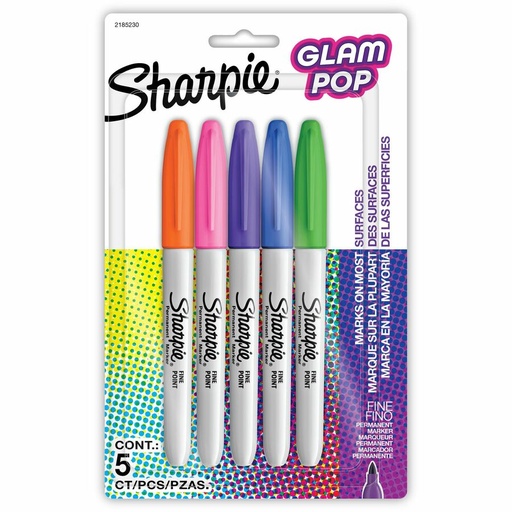[2185230] Marqueur permanent GlamPop - Sharpie   5 / emballage