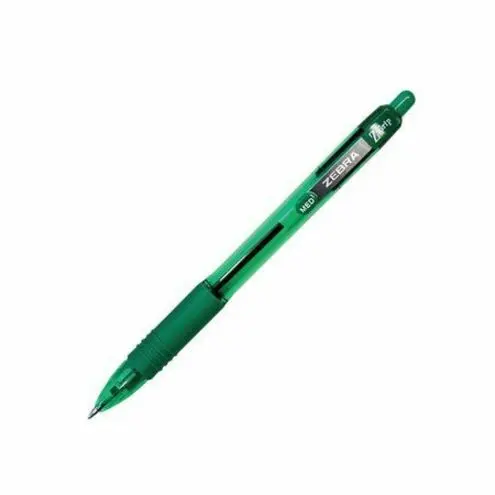[22240] Zebra Pen - Stylos à bille rétractables Z-Grip vert