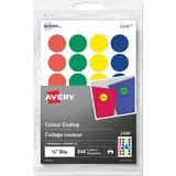 [2348] Avery® - Étiquettes de codage couleur autoadhésives 3/4"  240 / emballage