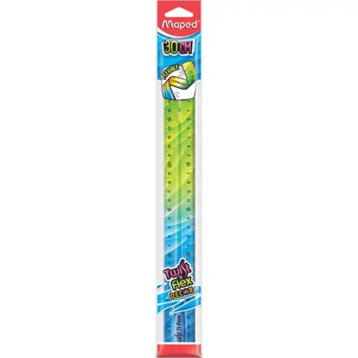 [279315] Règle Flexible Arc-en-ciel 30cm 