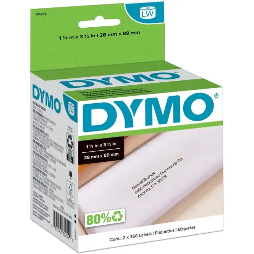[N30252] Dymo - Étiquettes d'adresse LabelWriter 1-1/8x3-1/2   (2 x 350)