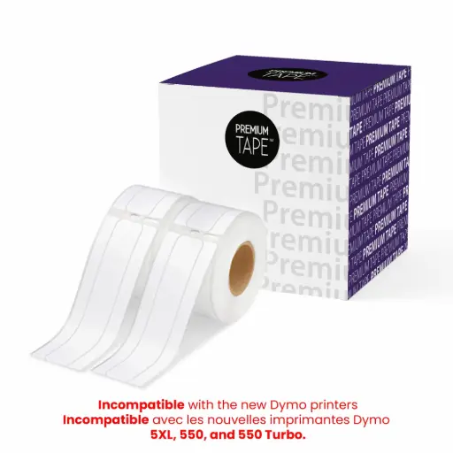 [C30327] Dymo 30327 Étiquette de classement Compatible 9/16'' x 3 7/16" BTE/260