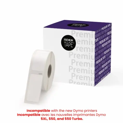 [C30336] Dymo 30336 Étiquettes Multiusages Compatible 1"x 2-1/8"  BTE/500