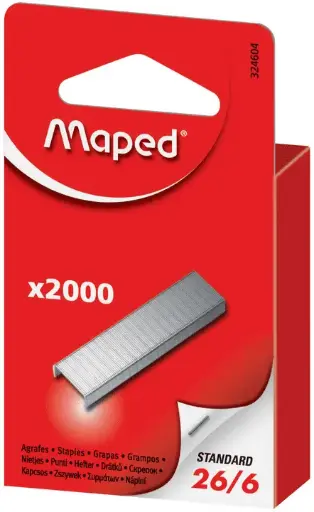 [324604] Agrafes standards 26/6 X 2000 BOITE