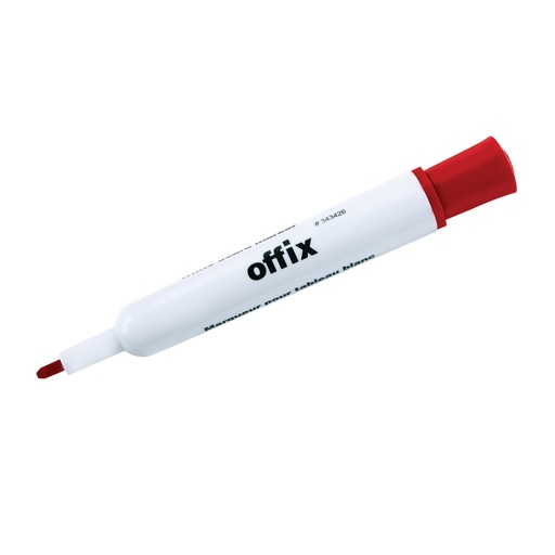 [343426BY1066RDNP] MARQUEUR À TABLEAU OFFIX BISEAUTÉ ROUGE