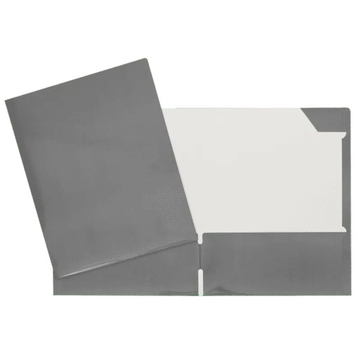 [34400GY] COUVERTURE 2 POCHETTES LAMINÉ GRIS