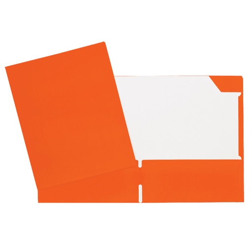 [34400OR] COUVERTURE LAMINÉE 2 POCHETTES ORANGE