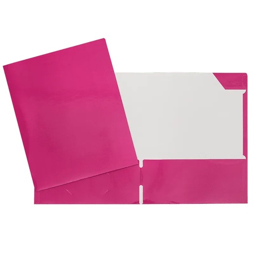 [34400PK] COUVERTURE LAMINÉE 2 POCHETTES ROSE