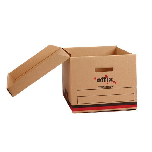 [345298/M+COUV/10] BOITE BRUNE LET/LEG bte10 + COUVERT