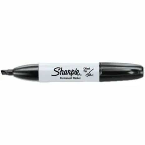 [38201] MARQUEUR SHARPIE  BISEAUTÉ NOIR
