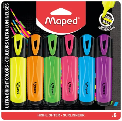 [425411-742541] Surligneur Maped 6/paquet