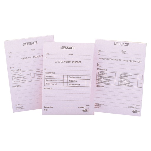 [46524] Bloc messagerie téléphonique ROSE 72F Paquet de 25