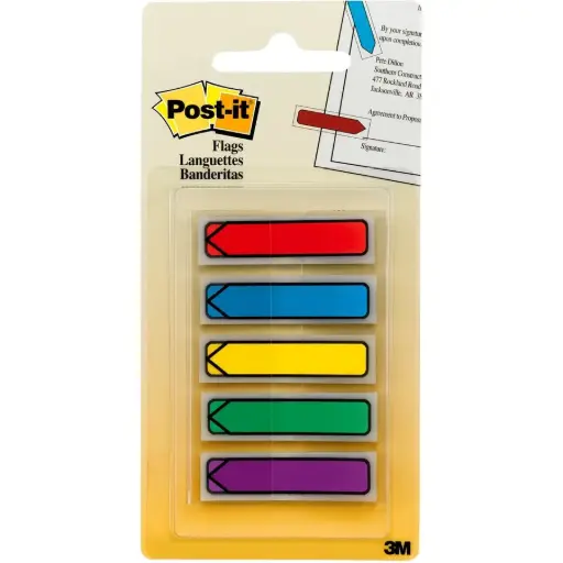 [684ARR1] LANGUETTE POST-IT FLECHE CL PQ/100