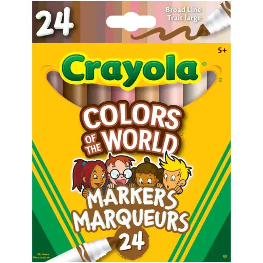 [56-7709] Marqueur Crayola couleurs Du Monde 24 / boite