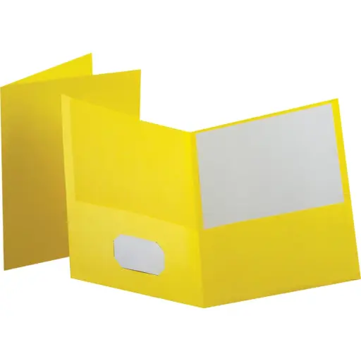 [57509/25] PORTFOLIO CARTON JAUNE - 25 / boîte