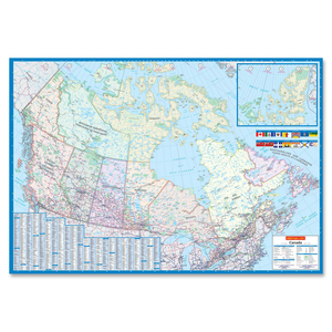 [80007] CARTE CANADA PLAST.33X48 BIL.