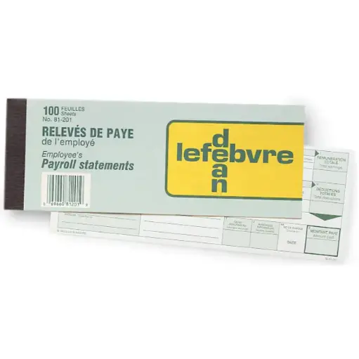 [81201] RELEVE DE PAYE LEFEBVRE 100 EMPLOYÉS
