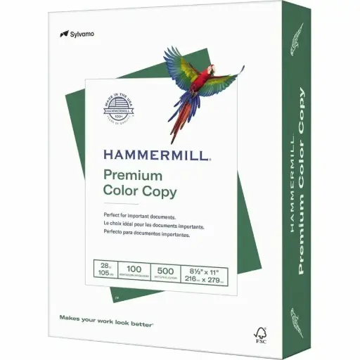 [102467] Papier 8.5 x 11 premium pour copie Lettre Hammermill - Blanc   28lb/500