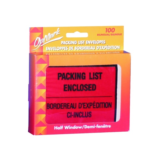 [90083] LISTE EMBALLAGE MI-FENETRE - 100 / emballage