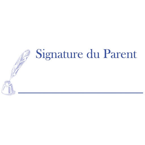[97056] ESTAMPE SIGNATURE DU PARENT