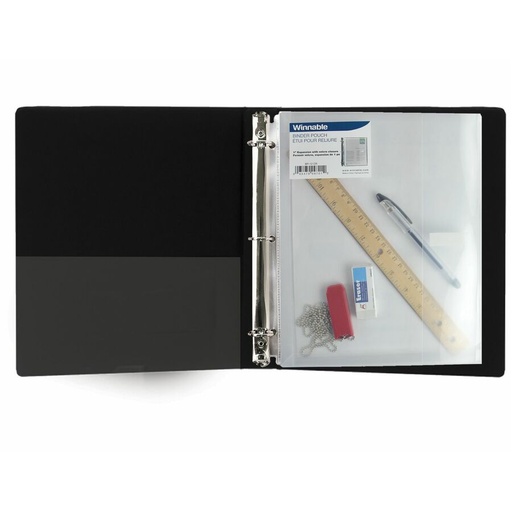 [BP-12-CR] POCHETTE 3 TROUS + VELCRO                                SUR LE 11 POUCES