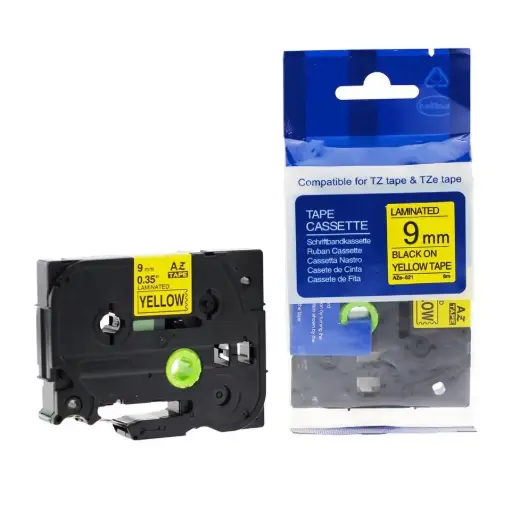 [CTZE621] BROTHER TZE-621 (NOIR SUR JAUNE) 9MM GÉNÉRIQUE NUT