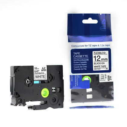 [CTZEFX231] BRO TZE-FX231 (NOIR SUR BLANC) 12MM GÉNÉRIQUE