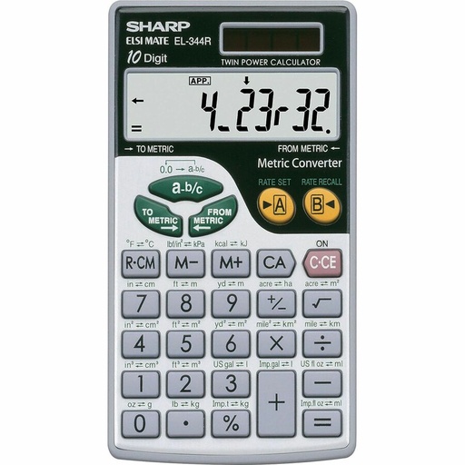 [EL344] CALCULATRICE SHARP METRIQUE