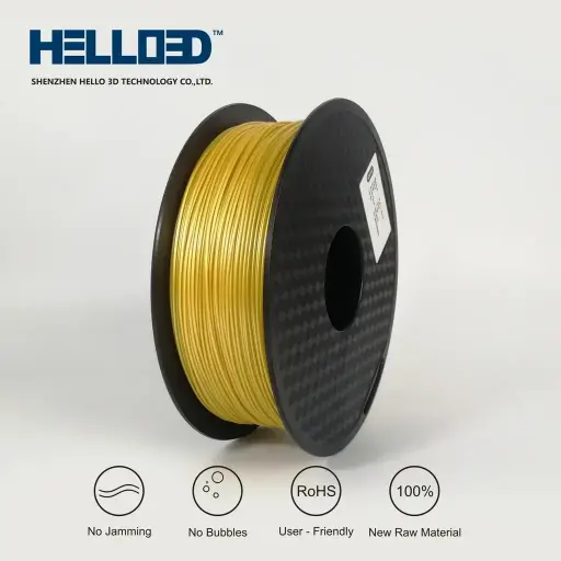 [HFPLAGOLD] HELLO3D FILAMENT PLA GOLD 1KG