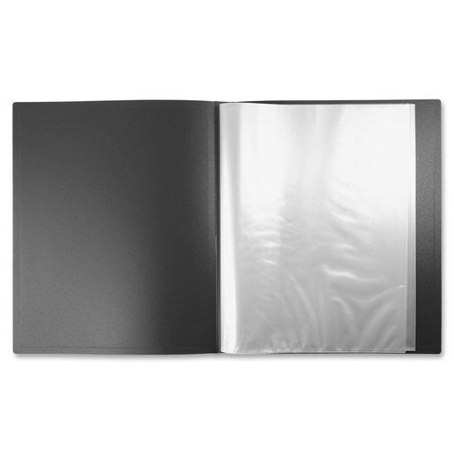 [LM-20-BK] ALBUM DE PRESENTATION 20 POCHETTES FORMAT LETTRE NOIR