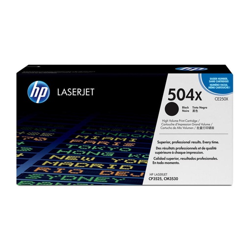 [NCE250X] HP CE250X (NOIR) NO.504X ORIGINALE 10.5K