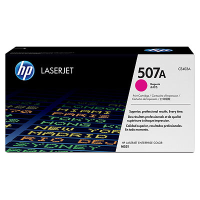 [NCE403] HP CE403A (MAGENTA) NO.507A ORIGINALE 6K