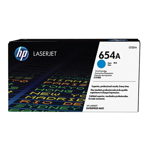 [NCF331] HP CF331A (CYAN) NO.654A ORIGINALE 15K