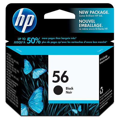 [NHP56] HP C6656AN (NOIR) NO.56 ORIGINALE ,520K DCS