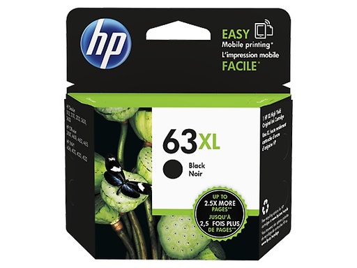 [NHP63BXL] HP F6U64AN (NOIR) NO.63XL ORIGINALE 480P DCS