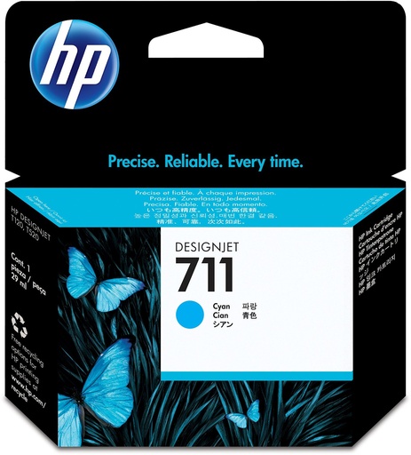 [NHP711C] HP CZ130A (CYAN) NO.711 ORIGINALE 29ML DCS