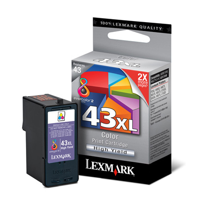 [NLEX43XL] LEX 18Y0143 (COULEUR) NO.43XL ORIGINALE-PLUS DISPONIBLE