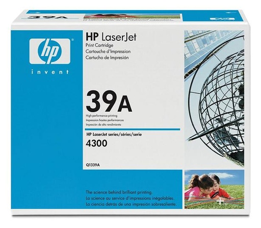 [NQ1339] HP Q1339A (NOIR) NO.39A ORIGINALE 18K