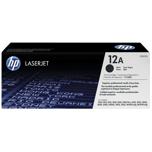 [NQ2612D] HP Q2612D (NOIR) NO.12A (2X Q2612A / BOITE) ORIGINALE 2K DCS