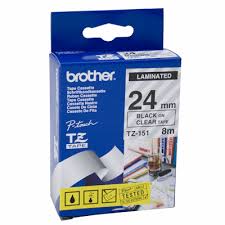 [NTZE151] BROTHER TZE-151 (NOIR SUR CLAIR) 24MM ORIGINAL RDM