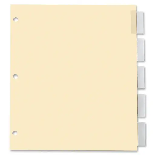 [R2135C] INTERCALAIRE LETTRE 5P CLAIR