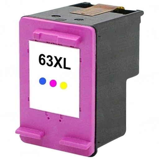 [RHP63CXL] HP F6U63AN (COULEUR) NO.63XL RECYCLÉE 330P NUT