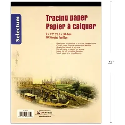 [SL46775] TABLETTE PAPIER CALQUE 40F - 9X12