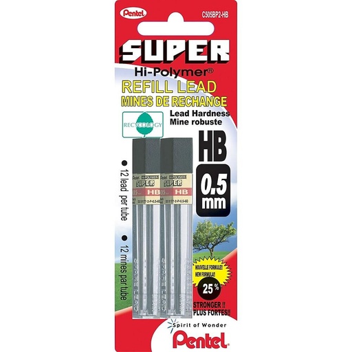 [C5052-HB] MINE HB 0.5mmHI-POLY.SUP. @2 TUBES DE 12