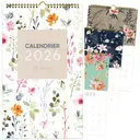 [550045] CALENDRIERS 15 MOIS 2026 FLEURS CLASSIQUES
