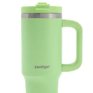 [2221481] Gobelet Contigo Streeterville, bouteille d’eau de 887 ml (30 oz) avec paille, acier inoxydable Vert Concombre