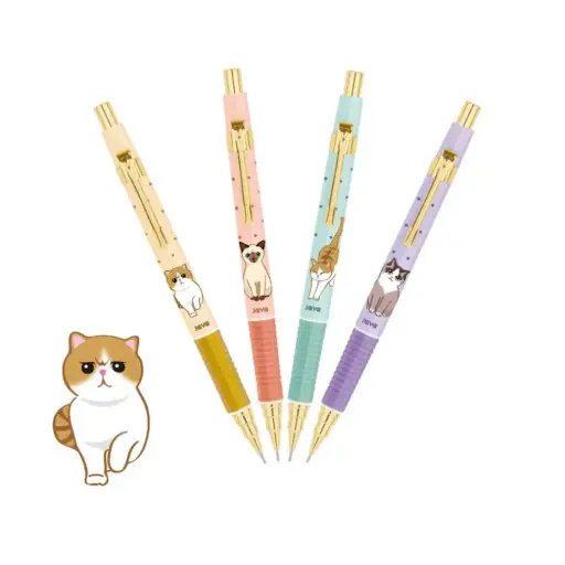 [PM233007] Porte-mines Chat 0.7mm Couleurs variées