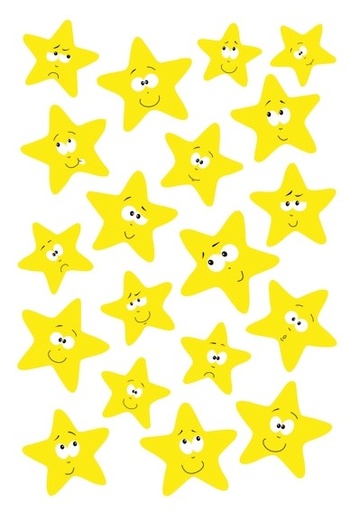 [H3714] HERMA Autocollants MAGIC Étoiles, jaune fluo 